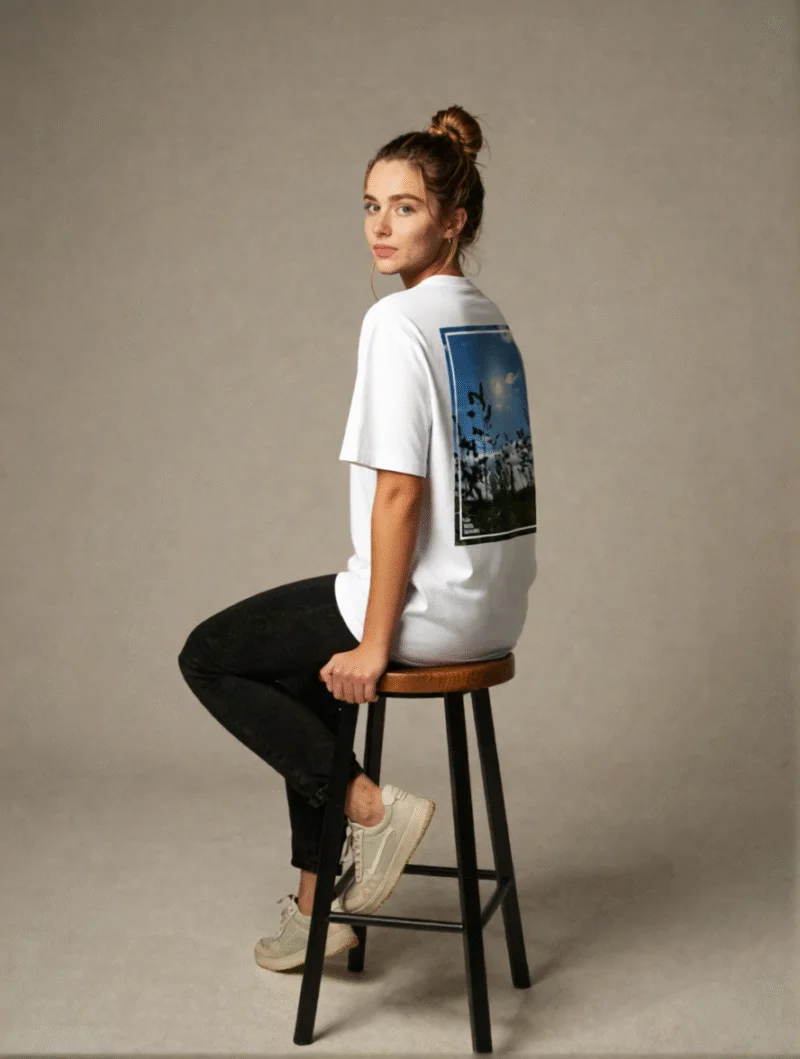 Meadow T-shirt Woman Photoshoot
