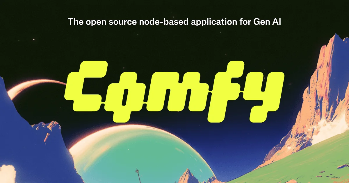 ComfyUI interface showing a node-based generative AI workflow canvas with connected image and video generation nodes
