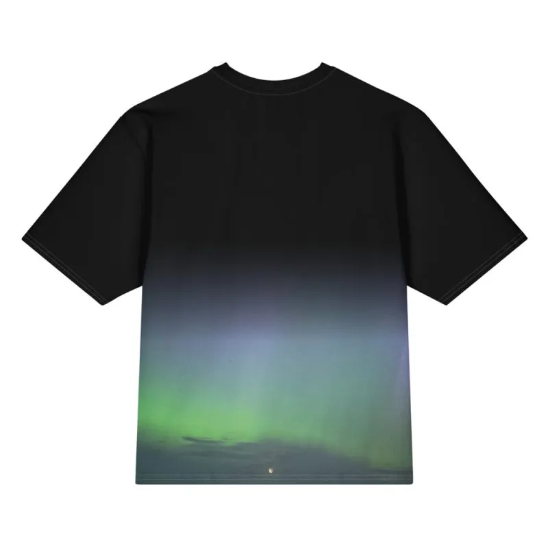 Its.That. Aurora Sky (Black All-Over Tee) - Skies all-over t-shirt by Its.That. (front)