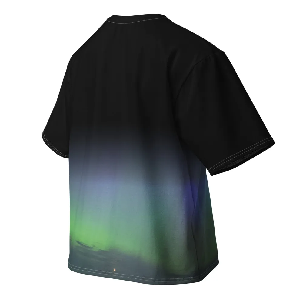 Its.That. Aurora Sky (Black All-Over Tee) - Skies all-over t-shirt by Its.That. (back)