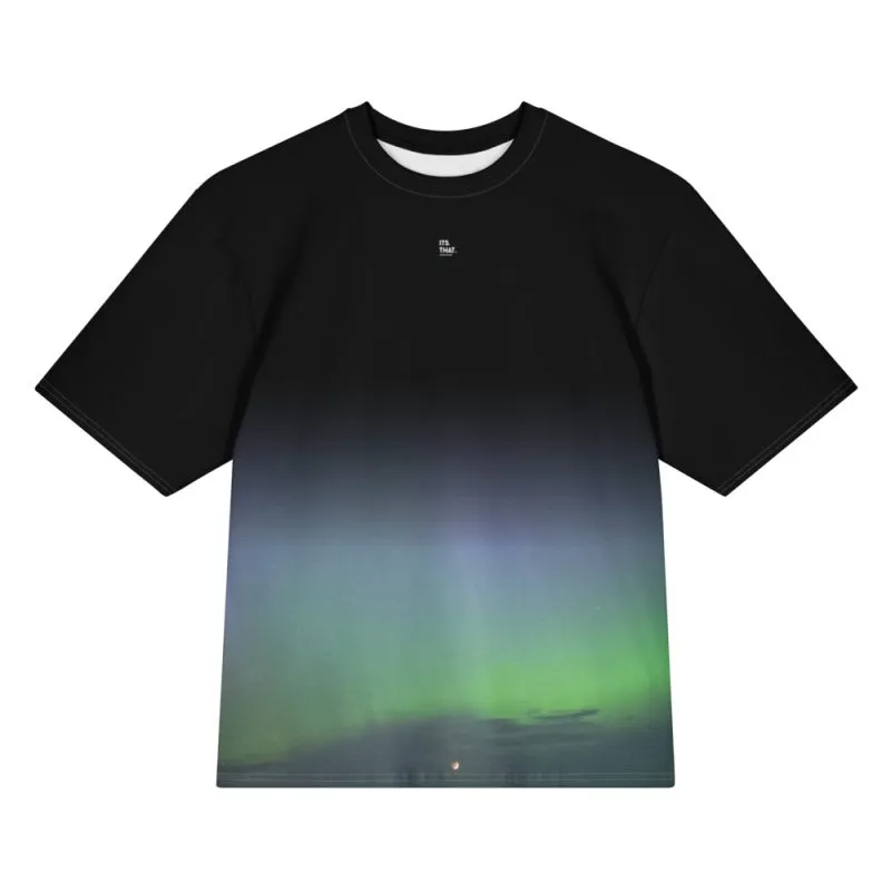 Its.That. Aurora Sky (Black All-Over Tee) - Skies all-over t-shirt by Its.That. (back)