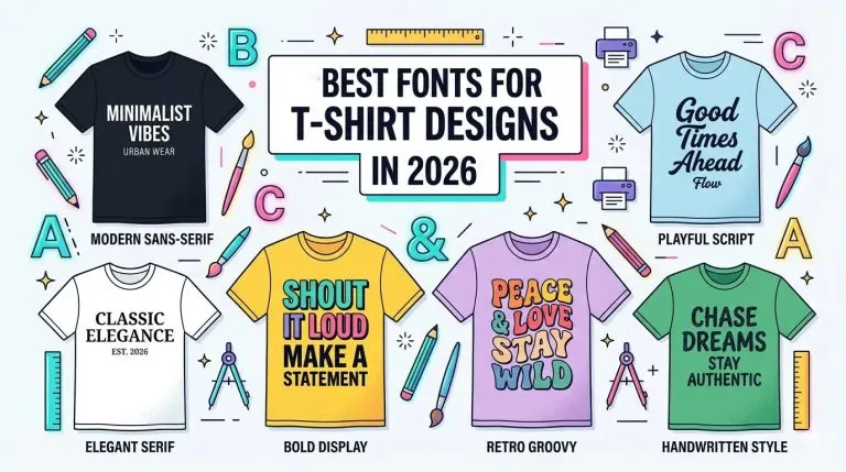 Best Fonts for T-Shirt Designs: 14 POD-Ready Picks for 2026