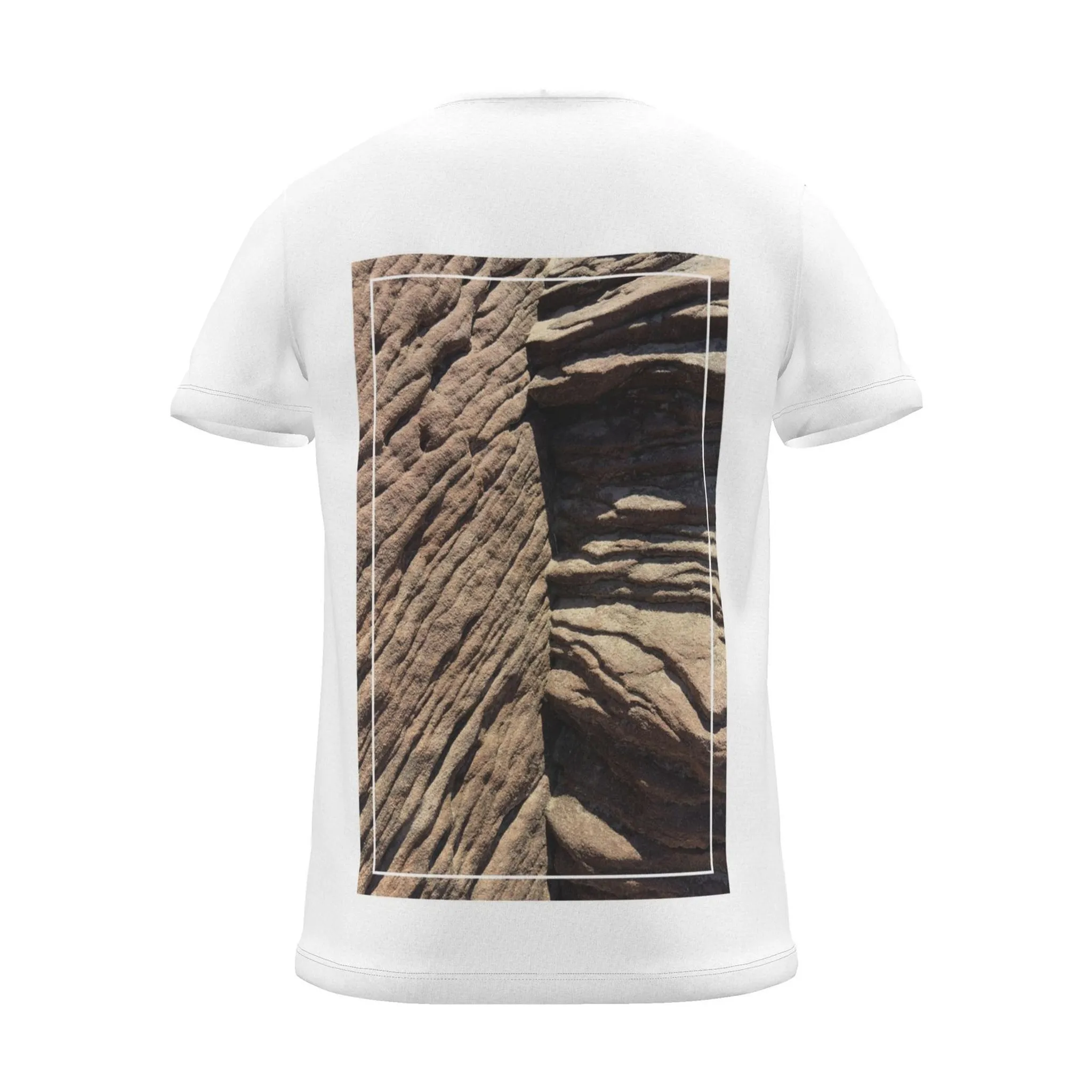 'Sandstone Strata' Photo Print | Backprint T-shirt, back view