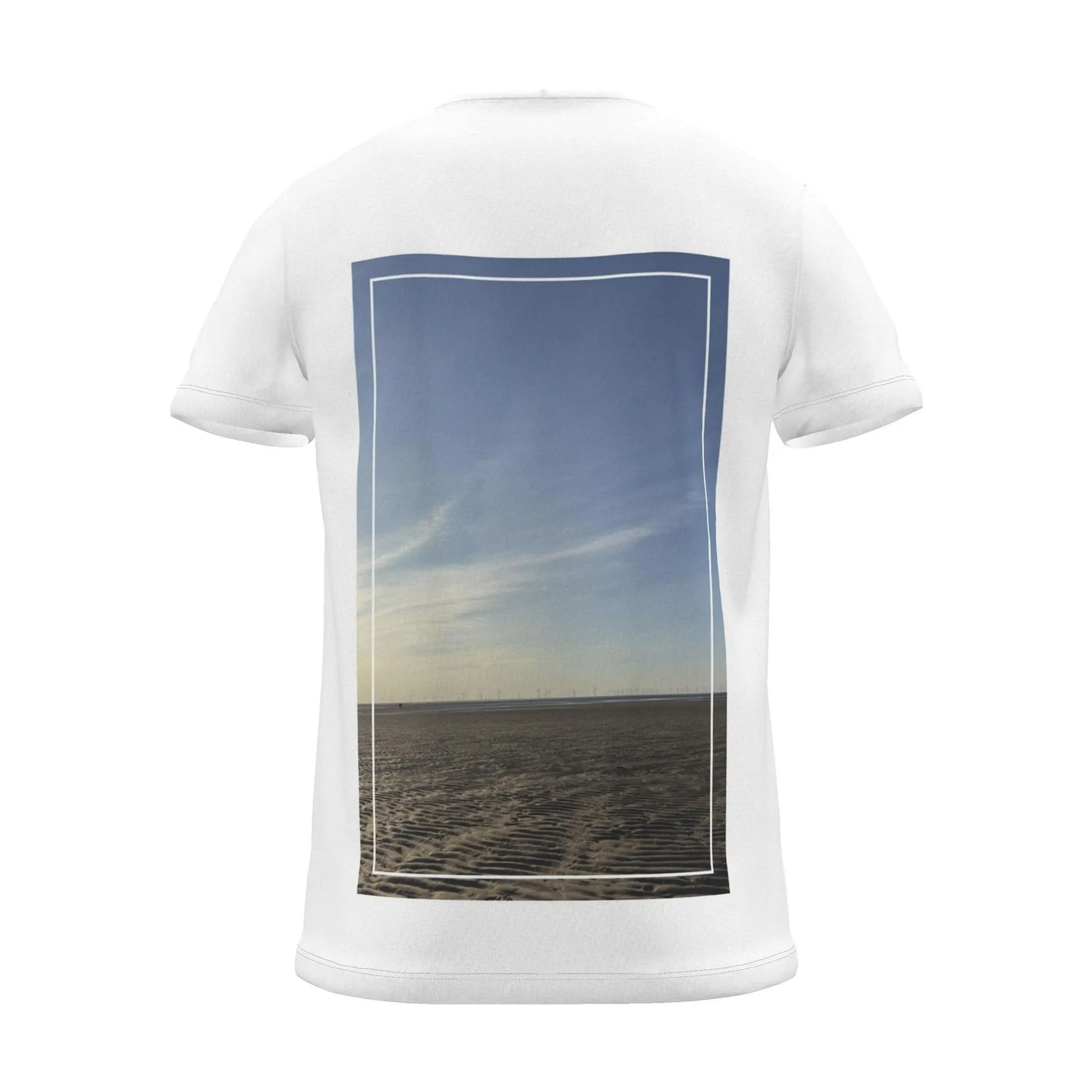 'Still Water' Photo Print | Backprint T-shirt, back view