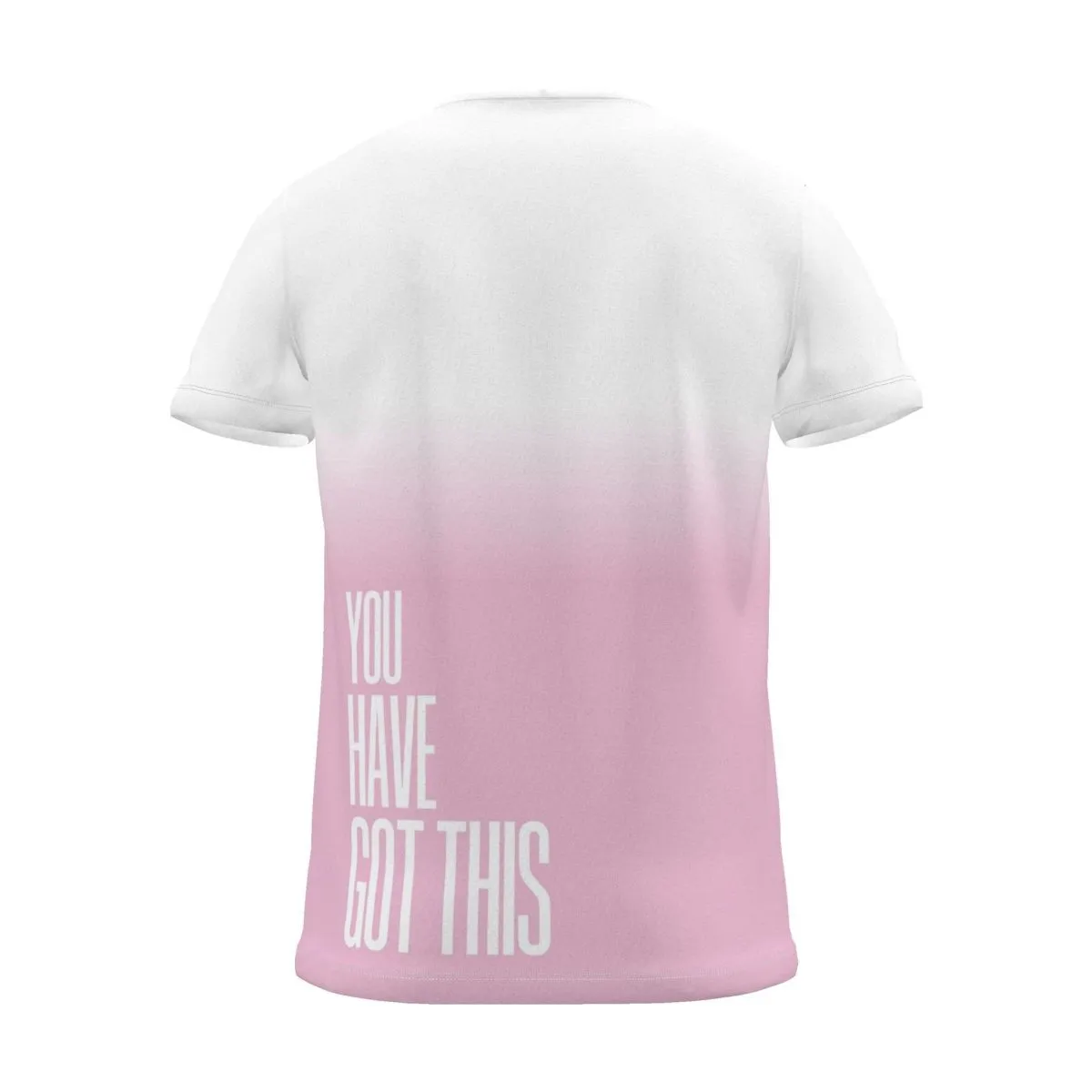 "YOU HAVE GOT THIS" Backprint Tee, magenta dip, back view