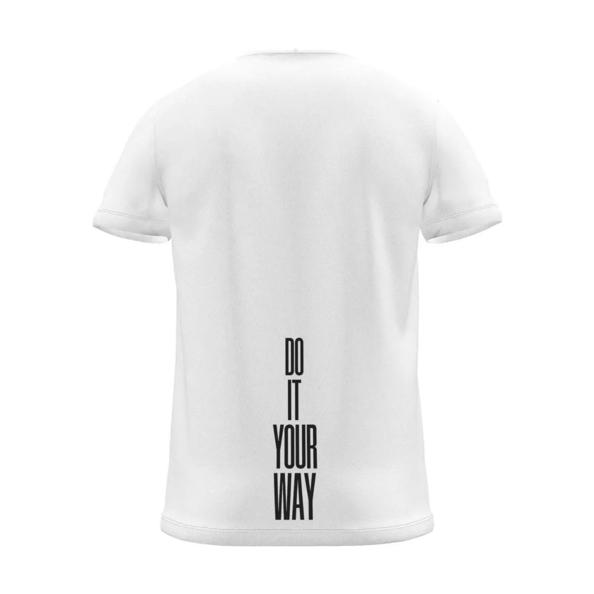 "DO IT YOUR WAY" Backprint Tee, white, back view