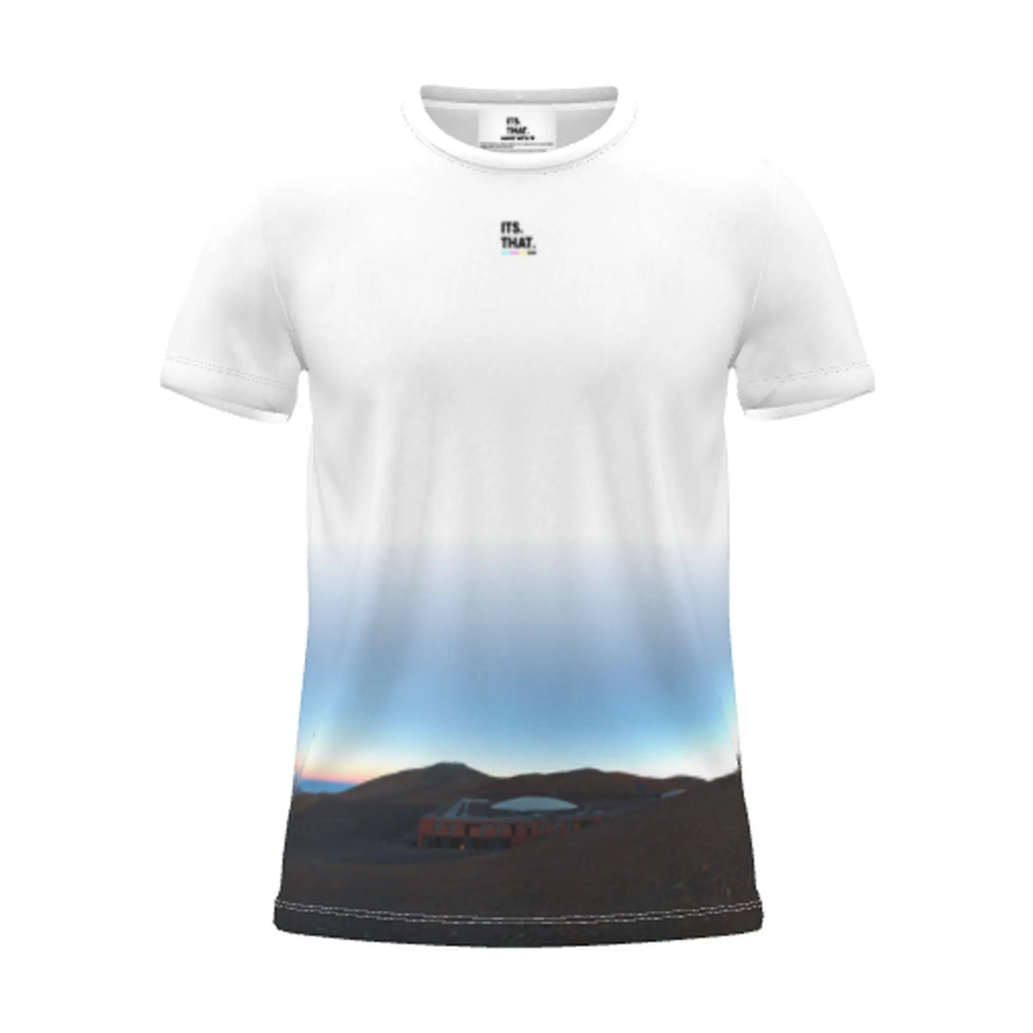 Its.That. Paranal Panorama 360 Wrap Tee, front view