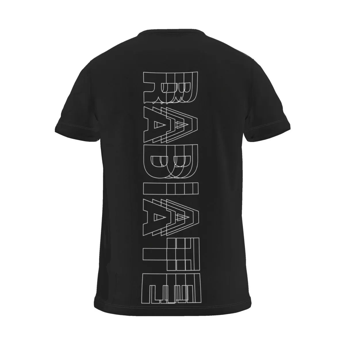 Its.That. Radiate Word-Art Tee, black, back view
