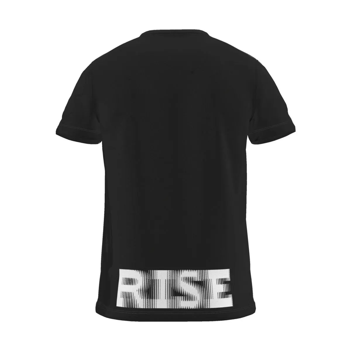 Its.That. Rise (Rotated) Word-Art Tee, black, back view