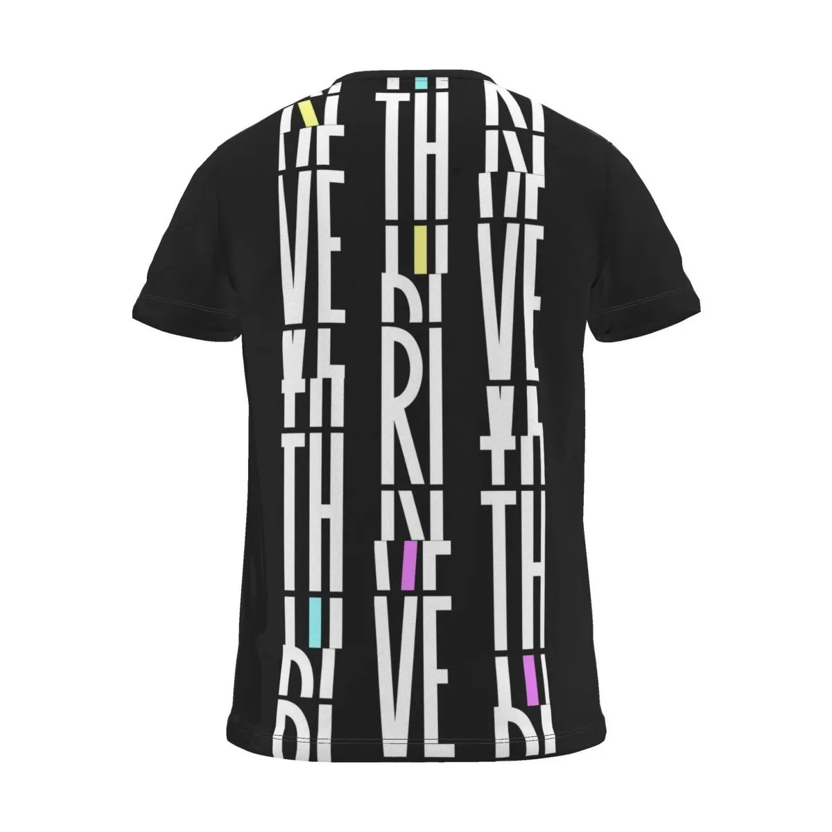 Its.That. Thrive Word-Art Tee (CMYK), black, back view