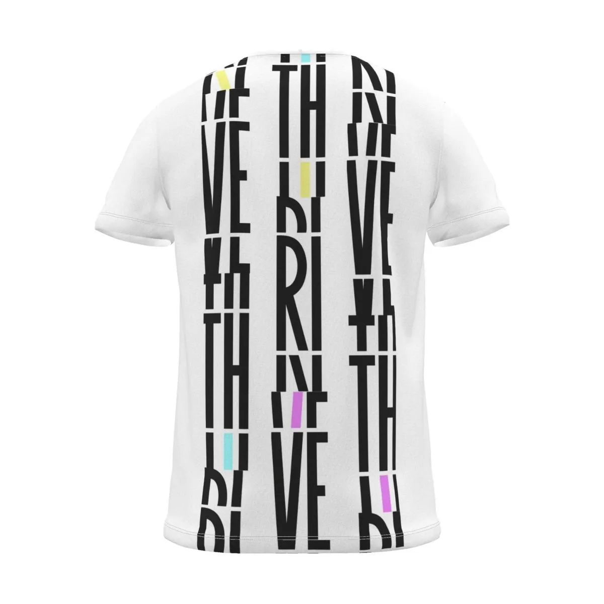 Its.That. Thrive Word-Art Tee (CMYK), white, back view