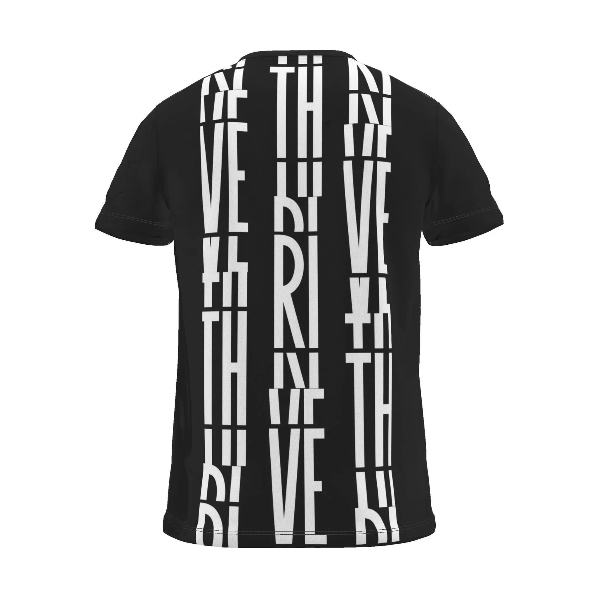 Its.That. Thrive Word-Art Tee, black, back view