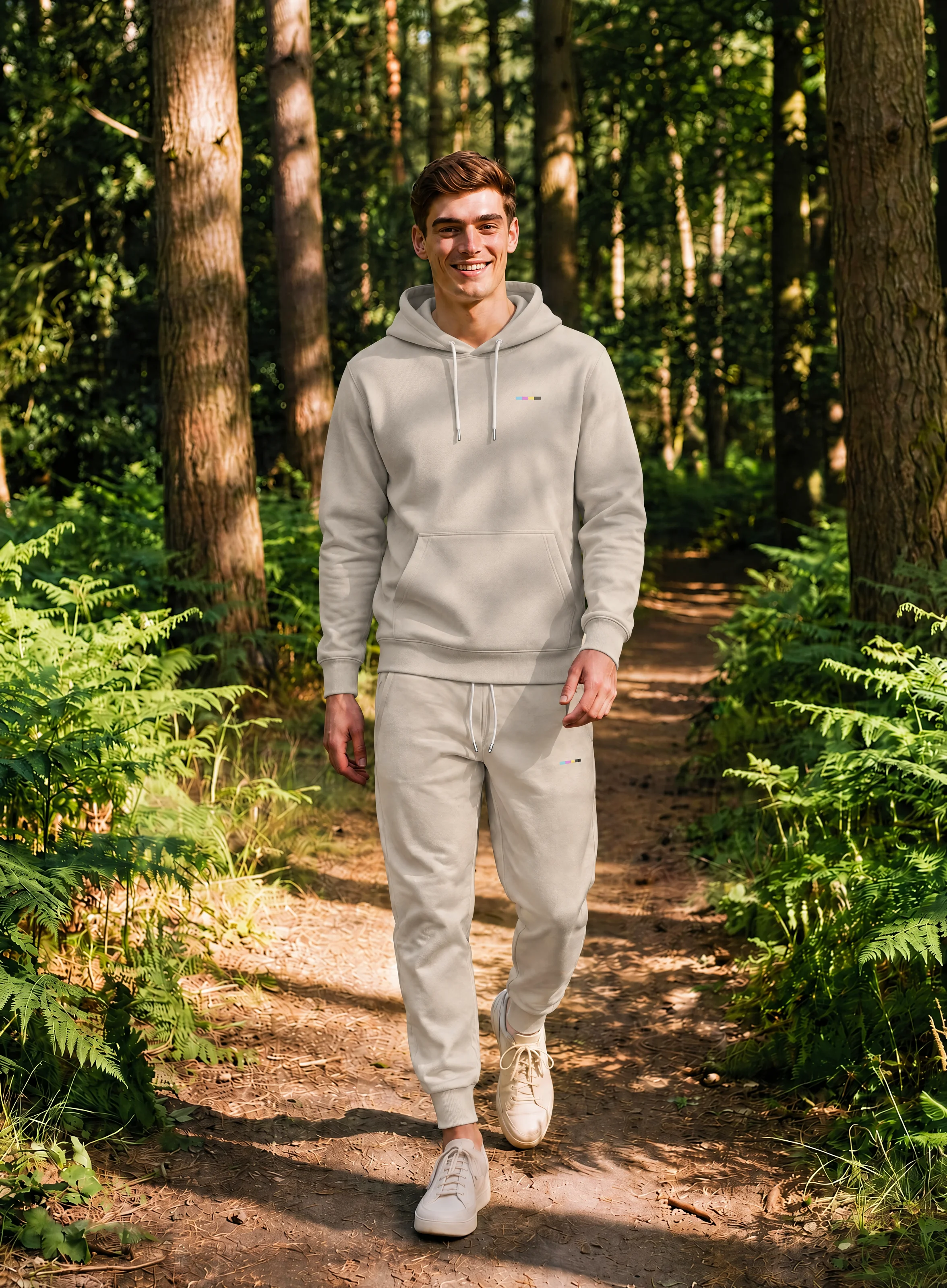 Stone Cloudfade Hoodie, front view